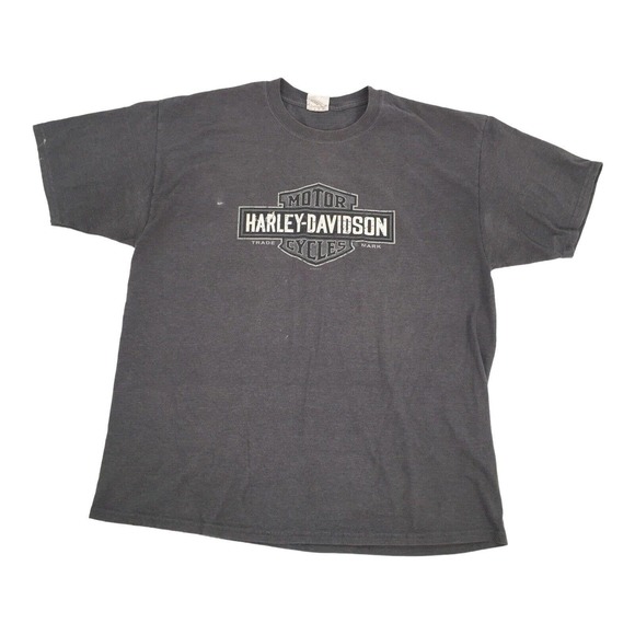 2008 Harley Davidson Chadds Fort Pennsylvania Short Sleeve T-Shirt 2X Gray - Picture 1 of 12